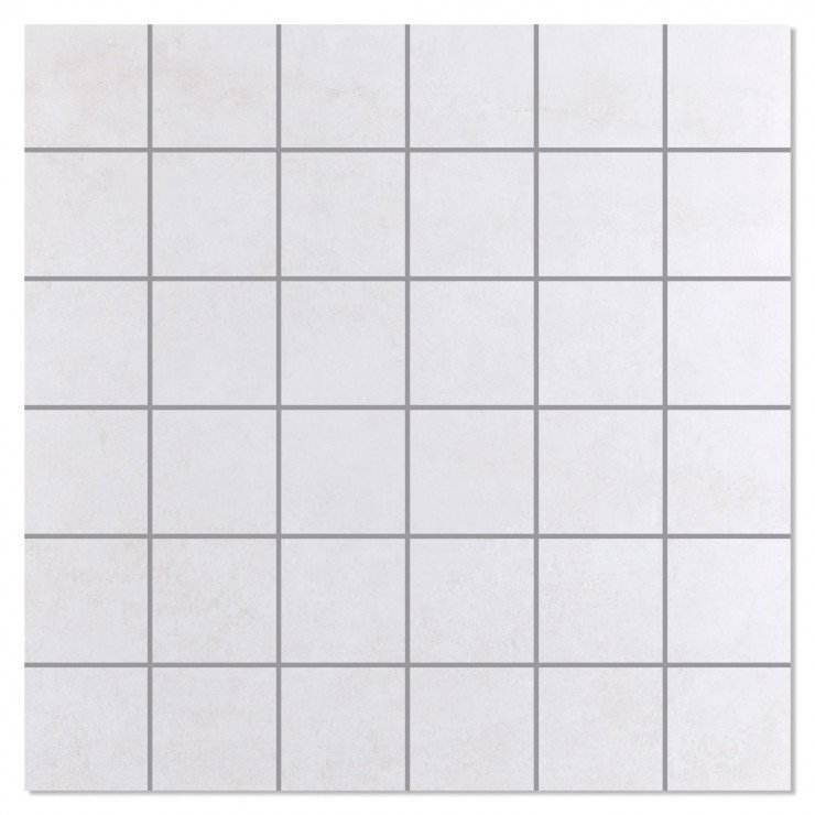 Mosaik Klinker Almofala Hvid Poleret 30x30 (5x5) cm-1